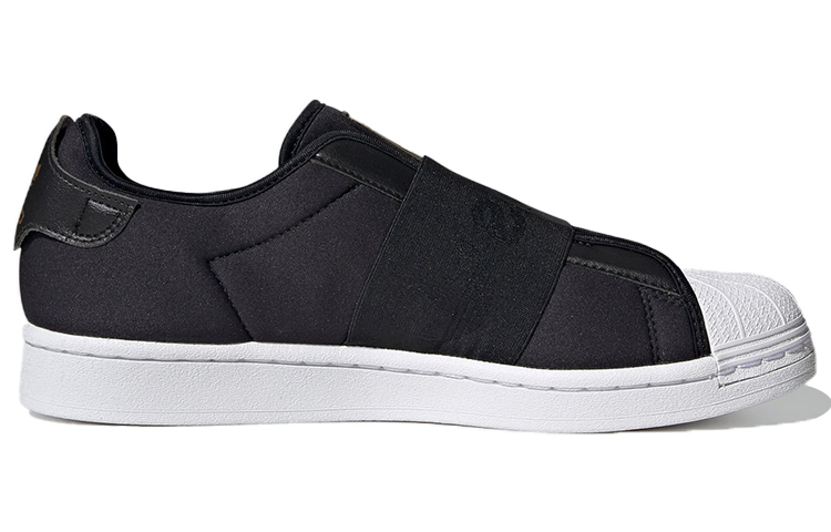 Слипоны adidas originals Superstar SlipOn Slip-On (черно-белые) — Чёрный / белый — фото 2