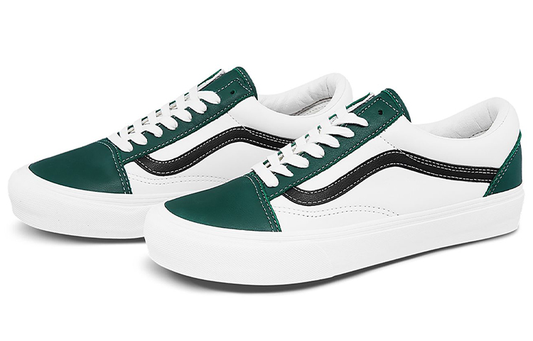 Кеды Vans Old Skool Vlt Lx (бело-зеленые) — фото 2
