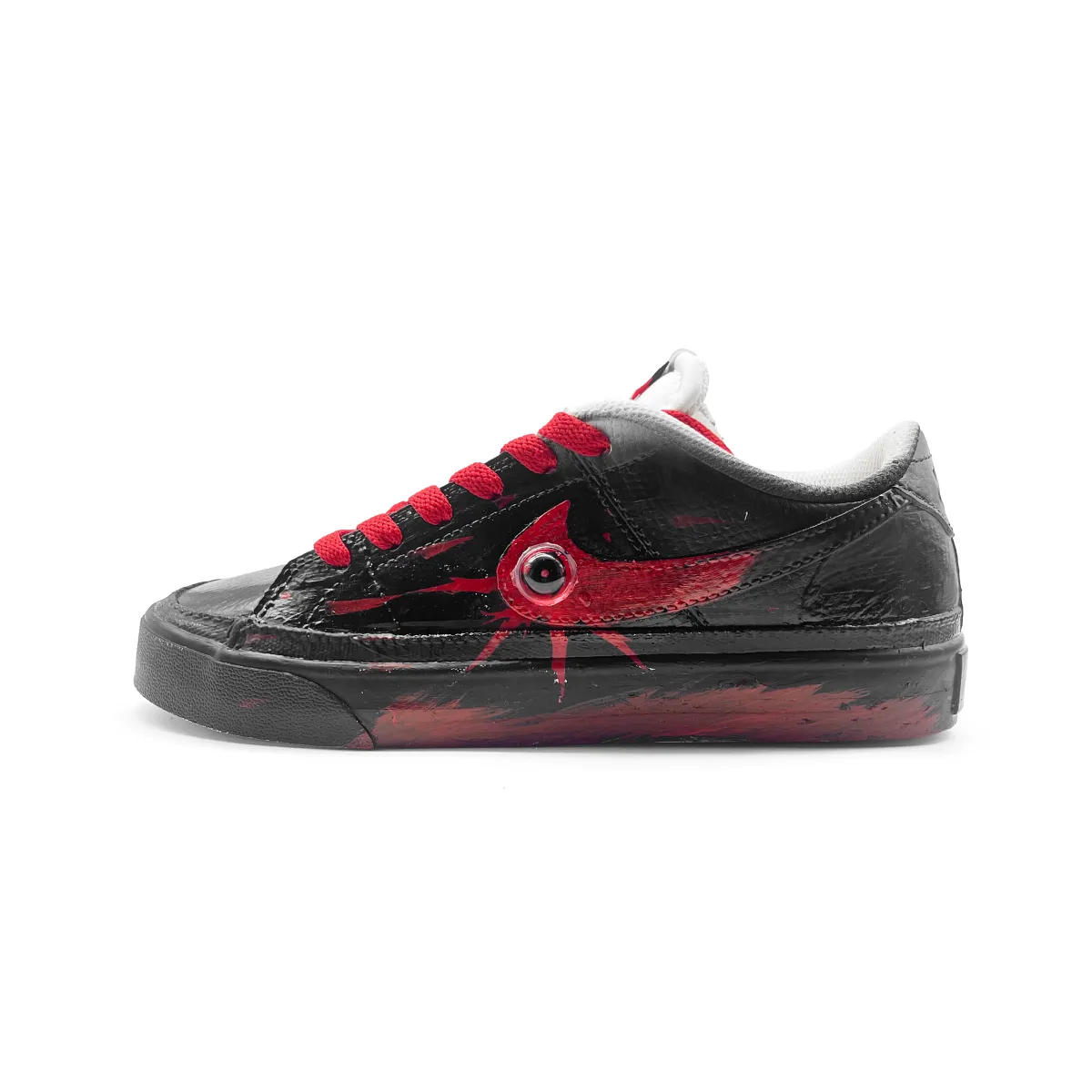 Nike Court Legacy Crimson Eye Low top Skateboard Shoes Unisex Black Red
