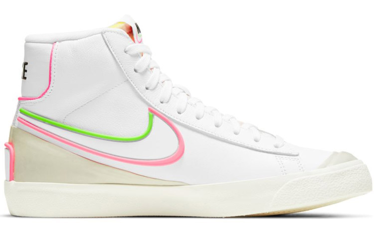 Женские кеды Nike Blazer 77 infinite (бело-красно-зеленые) — фото 2