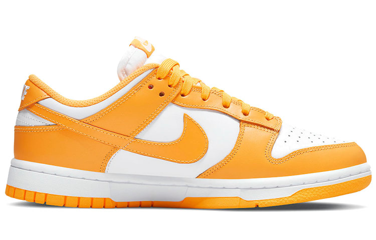 Женские кеды Nike Dunk (оранжевые) — фото 2