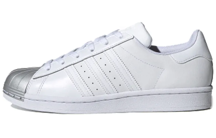 Adidas Originals SUPERSTAR Low top Skateboard Shoes Women's White Silver
