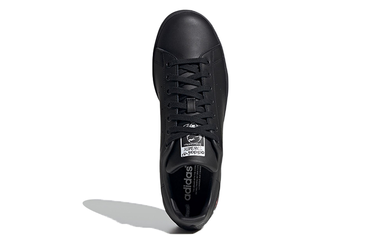 Кеды adidas Stan Smith (черно-красно-белые) — фото 5