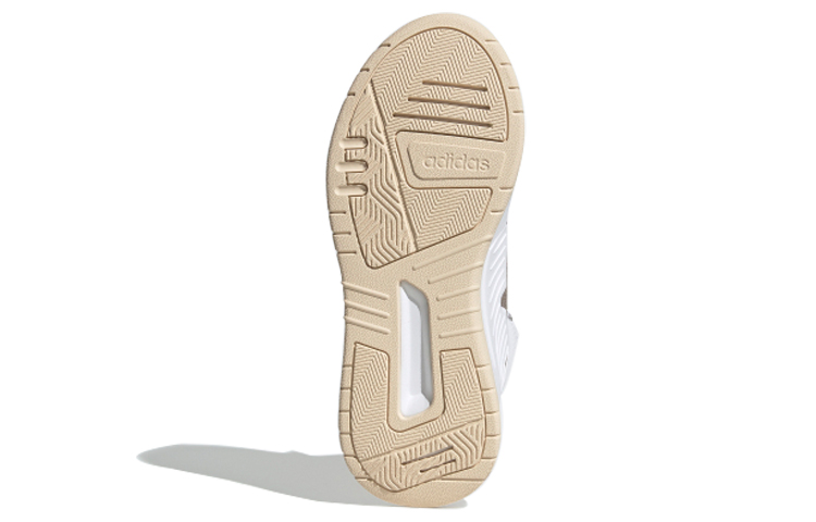Женские кеды adidas neo PLAY9TIS 2 (бело-коричнево-оранжевые) — фото 5