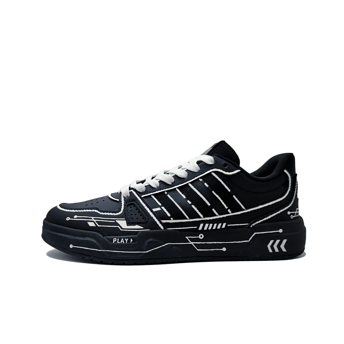 Adidas LITE BALLER Mechanical Pioneer MH Project Abrasion Resistant Low top Skateboard Shoes Unisex Black