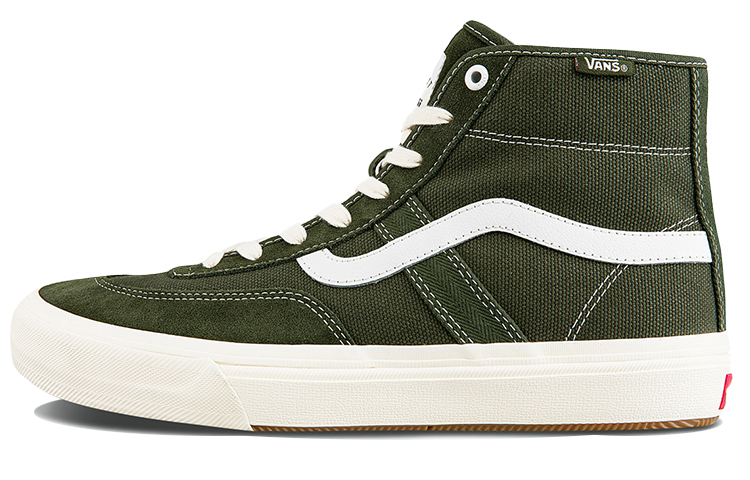 Vans Crockett High Pro Shoes Green Army Green
