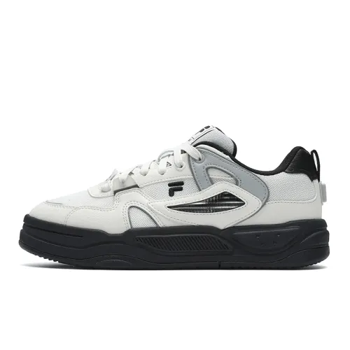 FILA FUSION BANK II Abrasion Resistant Low top Skateboard Shoes Women's Black White