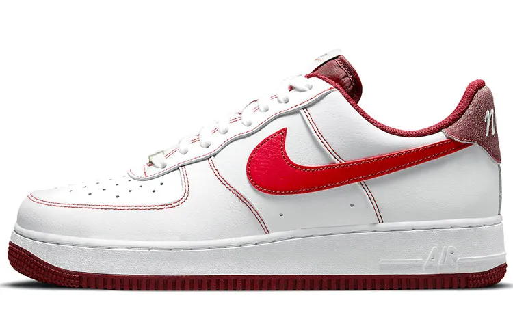 Nike Air Force 1 '07 'White University Red'