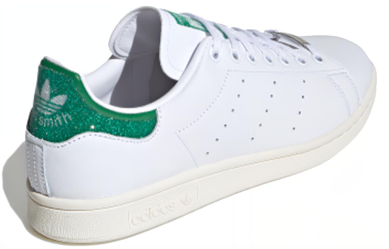Кеды adidas originals Stan Smith (бело-зеленые) — Белый / зелёный — фото 4