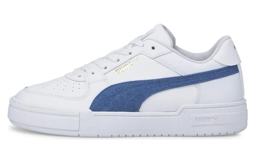 PUMA Ca Pro Denim Casual Skateboarding Shoes Unisex White Blue