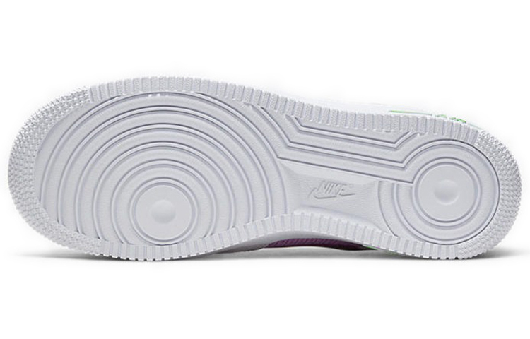 Женские кроссовки Nike Air Force 1 Low (бело-фиолетовые) — фото 6