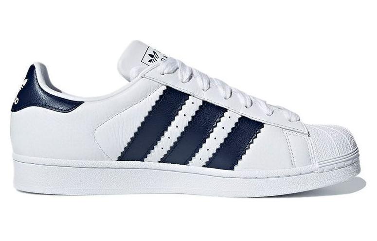 Мужские кеды adidas Originals Superstar (бело-синие) — фото 2