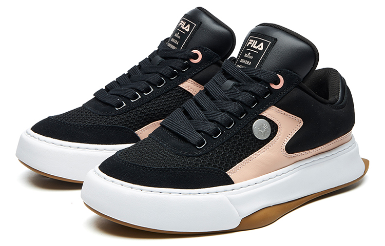 Женские кеды Mihara x FILA FUSION Mihara Yasuhiro (черные) — фото 2