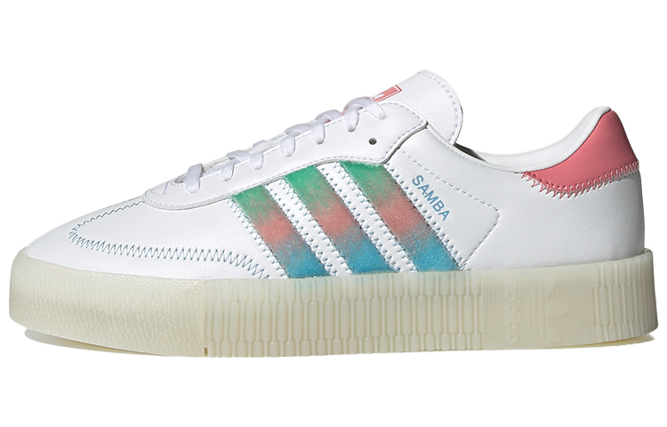 Adidas Sambarose White Green Pink Women's