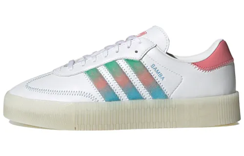 Adidas Sambarose White Green Pink Women's