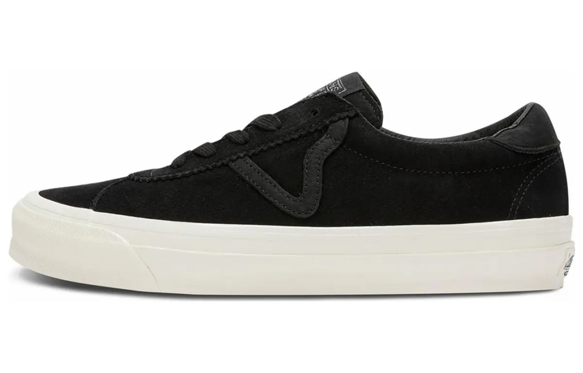 Vans Epoch Leather Abrasion Resistant Lightweight Low top Skateboard Shoes Unisex Black