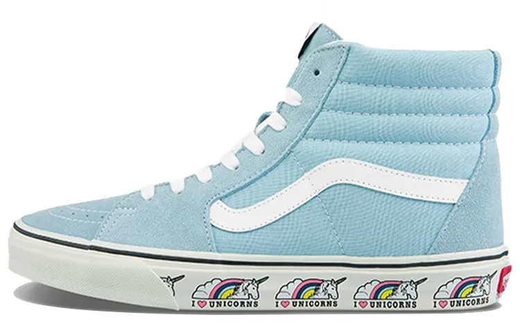 Vans SK8 HI Casual Skateboarding Shoes Unisex Navy Blue