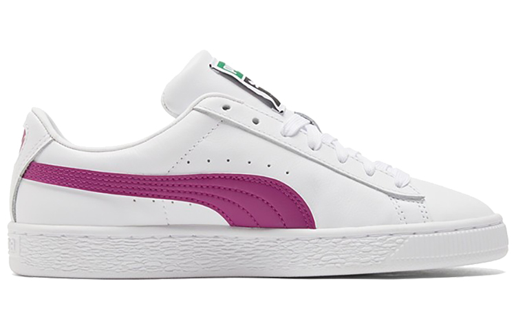 Кеды PUMA Basket Classic Xxi (бело-фиолетовые) — фото 2
