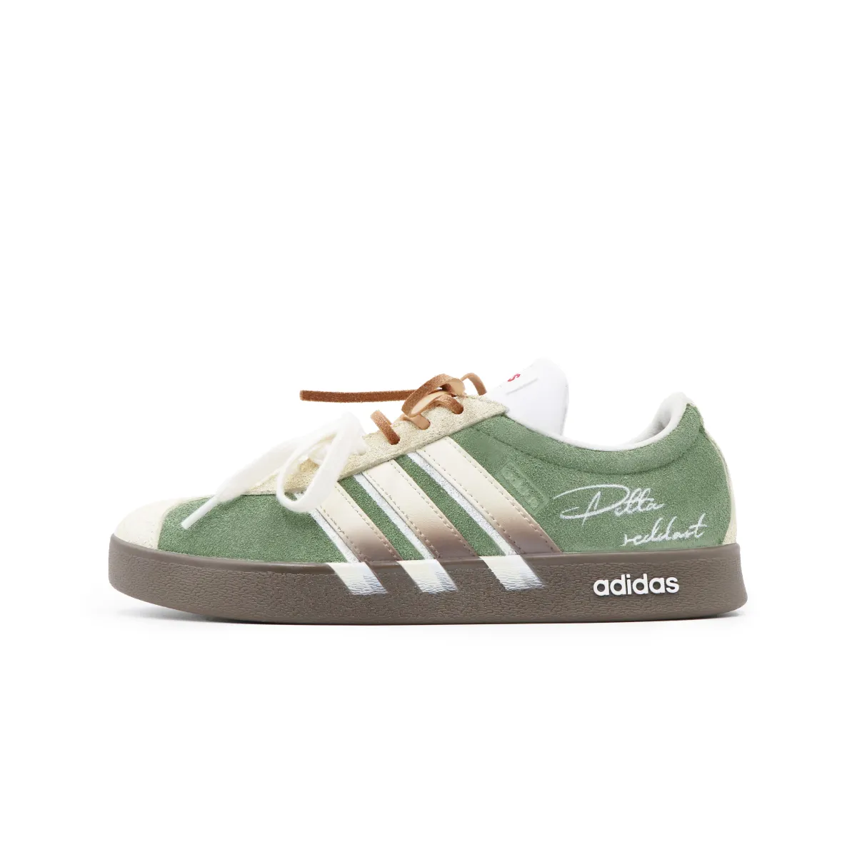 Adidas Cushioning Abrasion Resistant Low top Skateboard Shoes Unisex Yellow Green