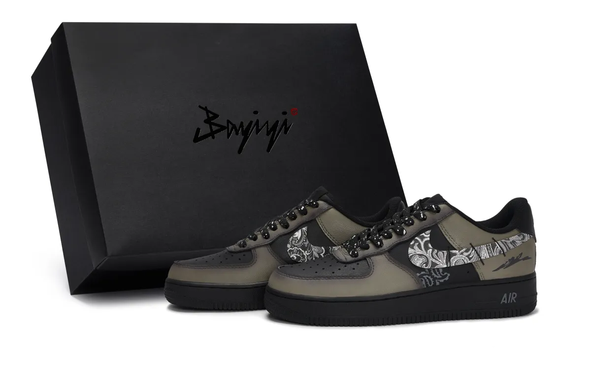Nike Air Force 1 07 811 Manufacturing, Tree Of Life, Special Shoe Box Abrasion Resistant Abrasion Resistant Low top