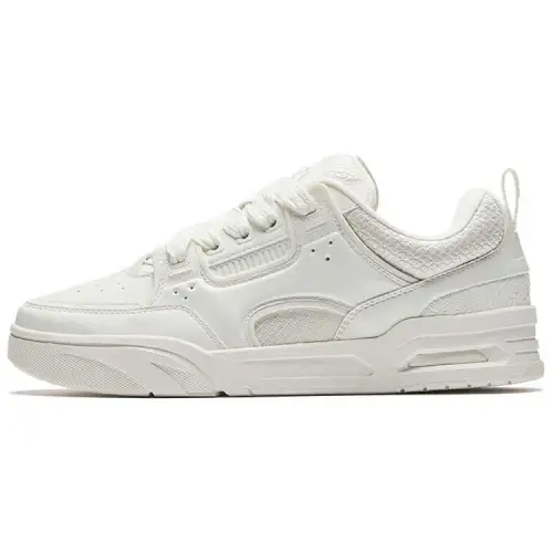 Anta Slip Resistant Cushioning Low top Skateboard Shoes Men's Ivory White