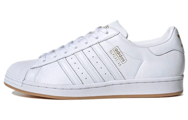 Adidas Superstar White Gold Gum