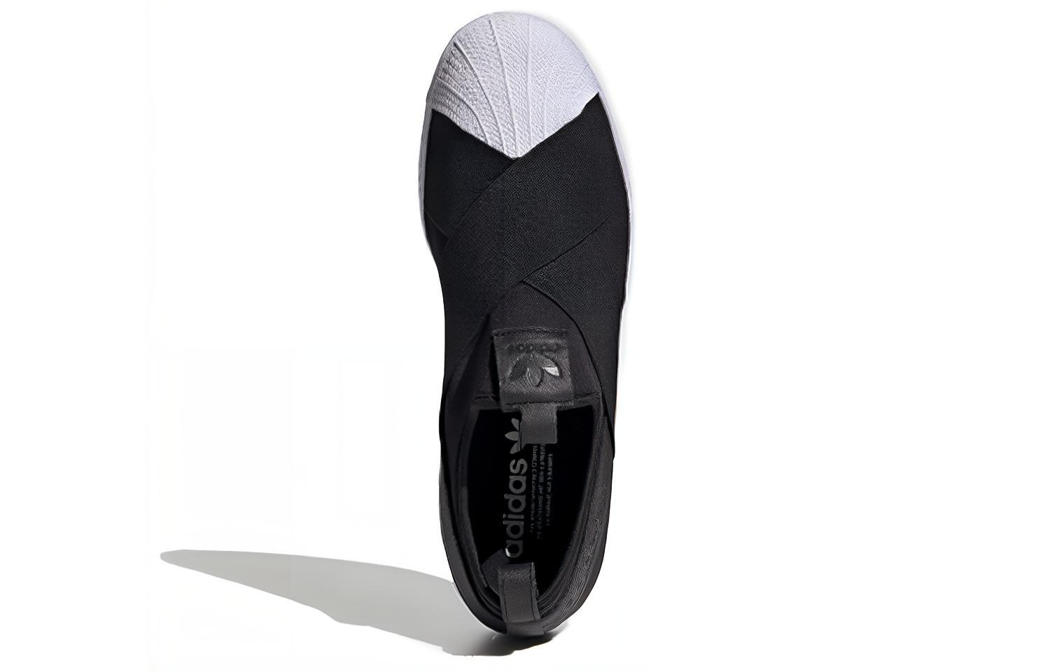 Кеды adidas Originals Superstar SlipOn (черно-белые) — Чёрныйбелый — фото 5