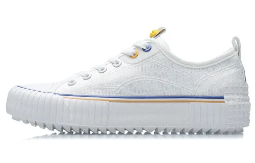 Disney x Li Ning Abrasion Resistant Breathable Abrasion Resistant Breathable Low top Skateboard Shoes Women's White