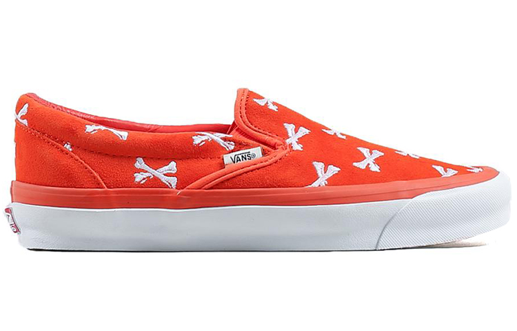 Кеды WTAPS x Vans Vault Classic Slip-On OG LX (оранжевые) — Оранжевый — фото 2