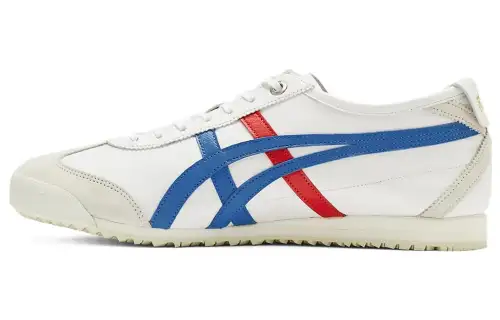 Onitsuka Tiger MEXICO 66 Skate Shoes Unisex Low Top White Red Blue