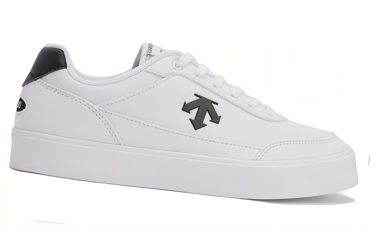DESCENTE Synthetic Leather Low top Skateboard Shoes Unisex White