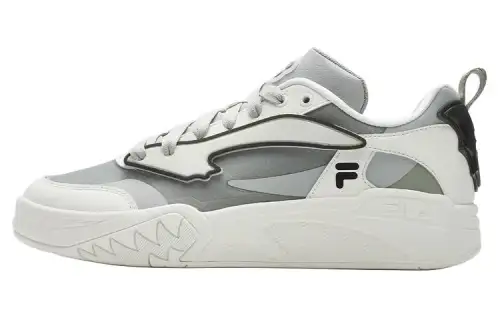 FILA FUSION DESPERADO LOW Abrasion Resistant Low top Skateboard Shoes Men's White Gray