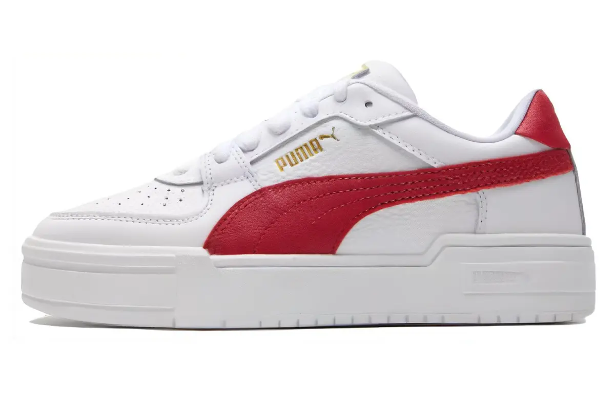 PUMA Ca Pro Classic Low top Skateboard Shoes Unisex White Red