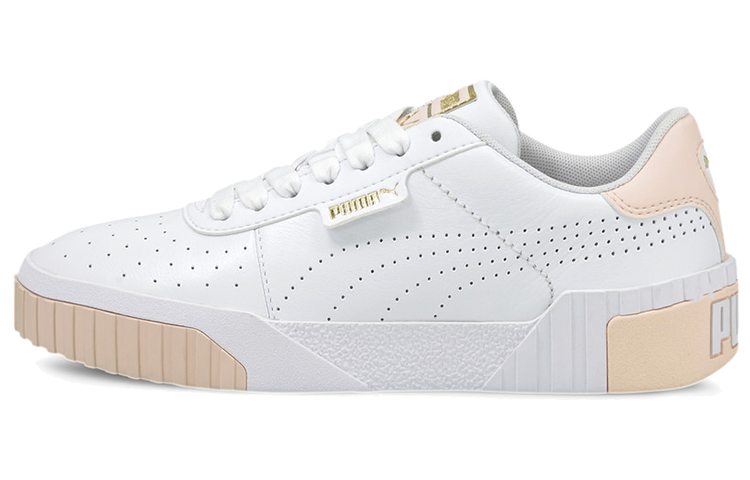 PUMA Cali Perforated Casual Board Shoes White/Pink Women's