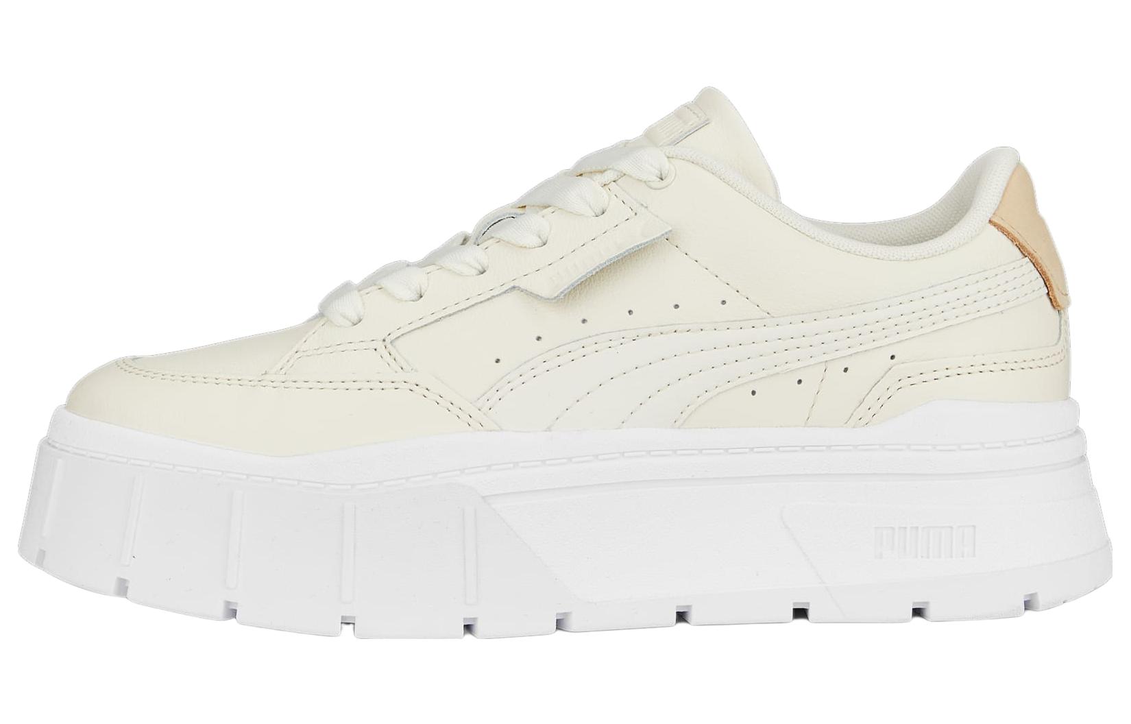PUMA Mayze Stack Low top Skateboard Shoes Women's Ecru