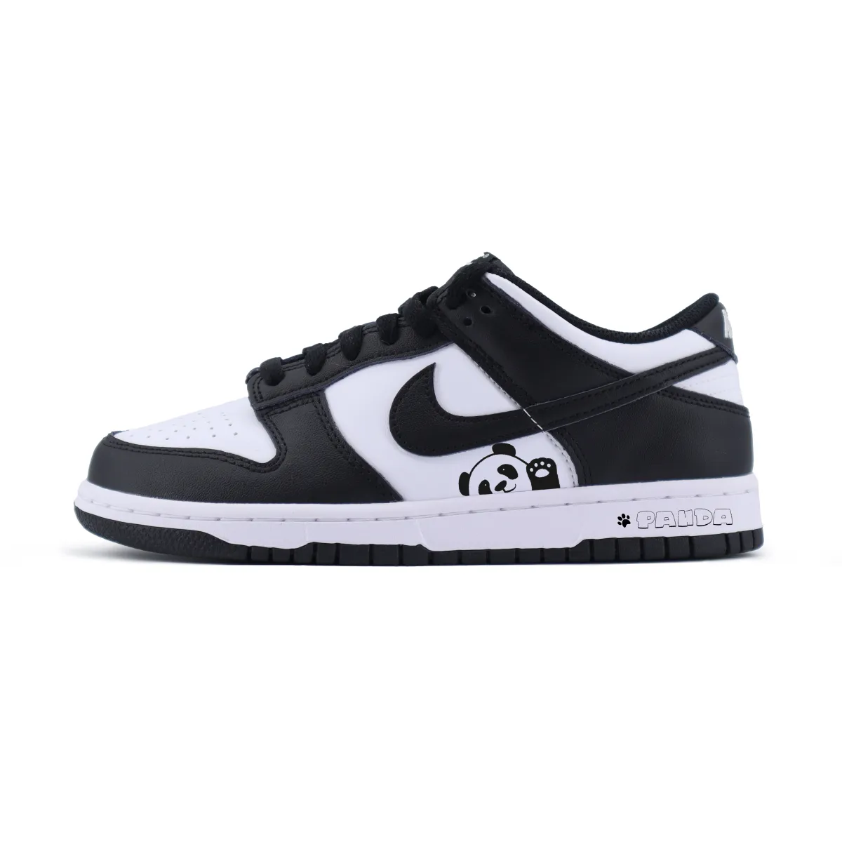 Nike Dunk Cute, Panda Slip Resistant Abrasion Resistant Low top Skateboard Shoes Unisex Black White