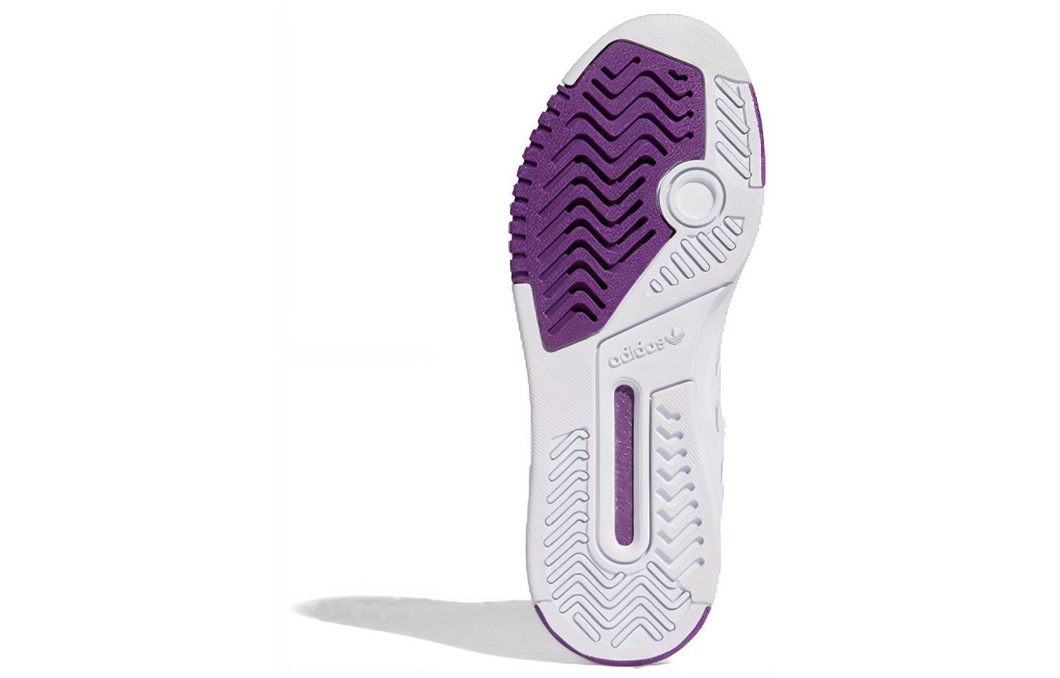 Женские кеды adidas Drop Step XL (бело-фиолетовые) — фото 5