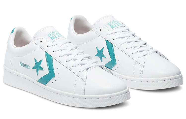 Кеды Converse Cons Pro Leather Low Top (бело-синий) — Белый / синий — фото 3