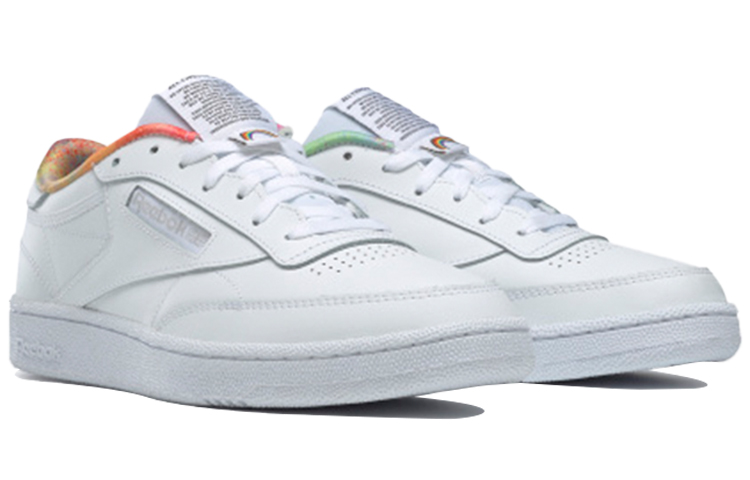 Кеды Reebok Club C 85 (серо-белые) — фото 3