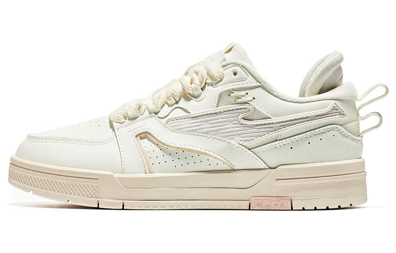 Erke Starlight Abrasion Resistant Breathable Abrasion Resistant Breathable Low top Skateboard Shoes Women's White Gray