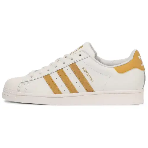 Adidas Originals SUPERSTAR Low top Skateboard Shoes Unisex White Yellow
