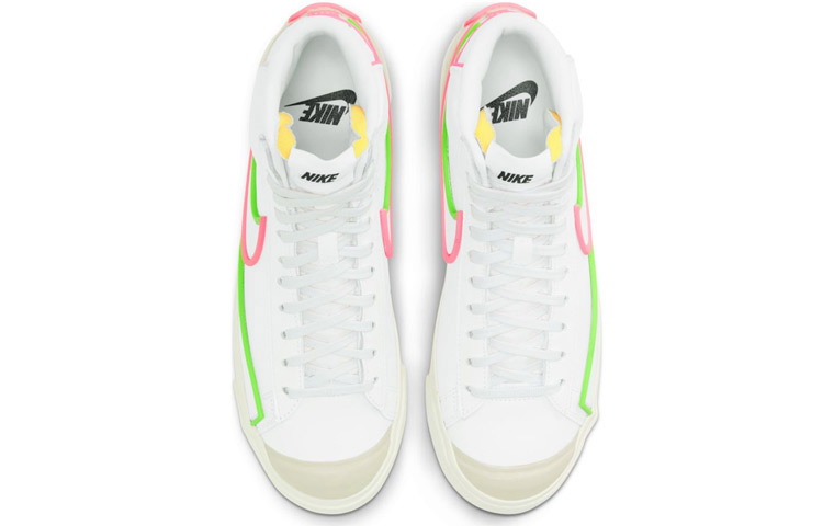 Женские кеды Nike Blazer 77 infinite (бело-красно-зеленые) — фото 4