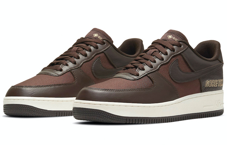 Кроссовки Nike Air Force 1 Gore-Tex (коричневый) — фото 3
