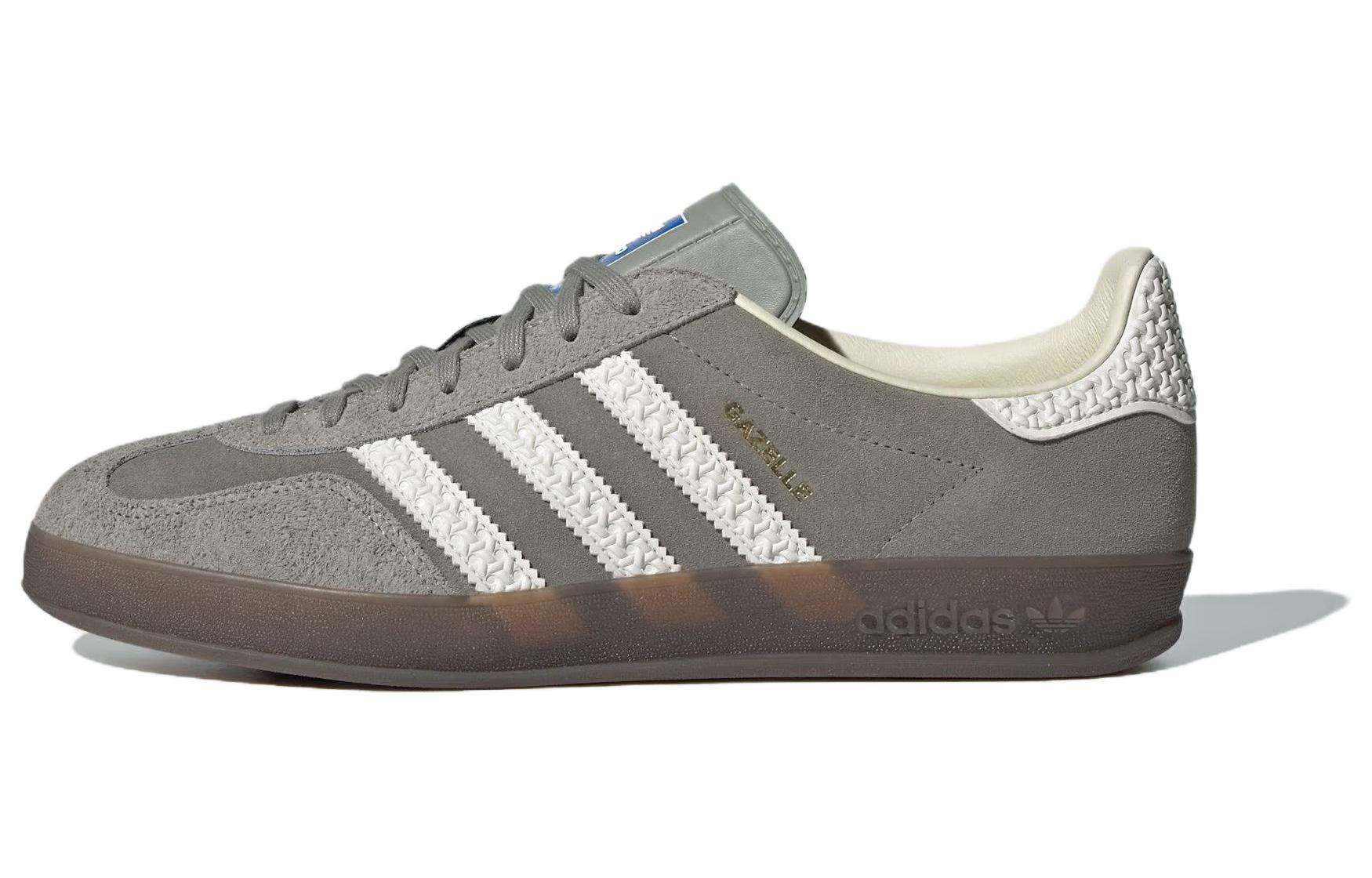 Кеды adidas Originals Gazelle Indoor (серо-белые)
