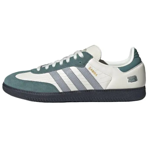 Adidas Originals Samba Leather Abrasion Resistant Low top Skateboard Shoes Unisex Jade White
