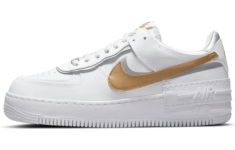 Nike Air Force 1 Low Shadow White Gold Women's