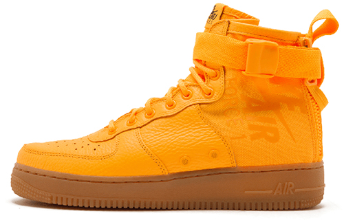 Nike Air Force 1 Odell Beckham Jr. модные Универсальный нескользящие свет средней высоты панель обувь мужской стиль Апельсин
