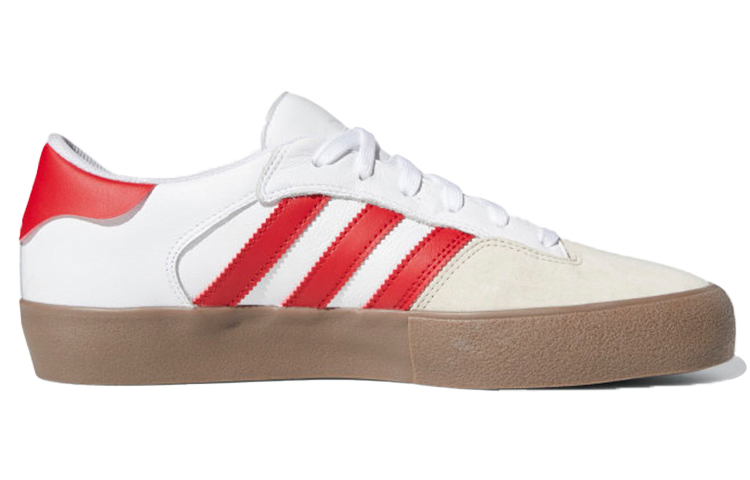 Кеды adidas originals Matchbreak Super (бело-красные) — Белый / красный — фото 2
