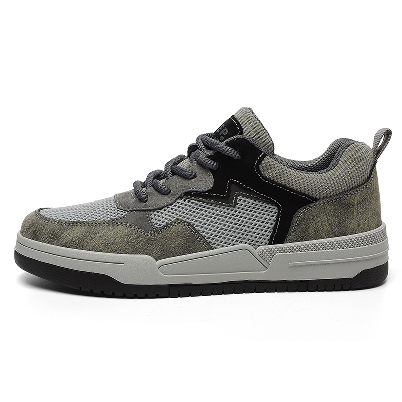 JEEP SPIRIT Low top Skateboard Shoes Men's Climbing Gray/Graphite Black