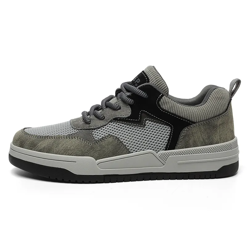 JEEP SPIRIT Low top Skateboard Shoes Men's Climbing Gray/Graphite Black